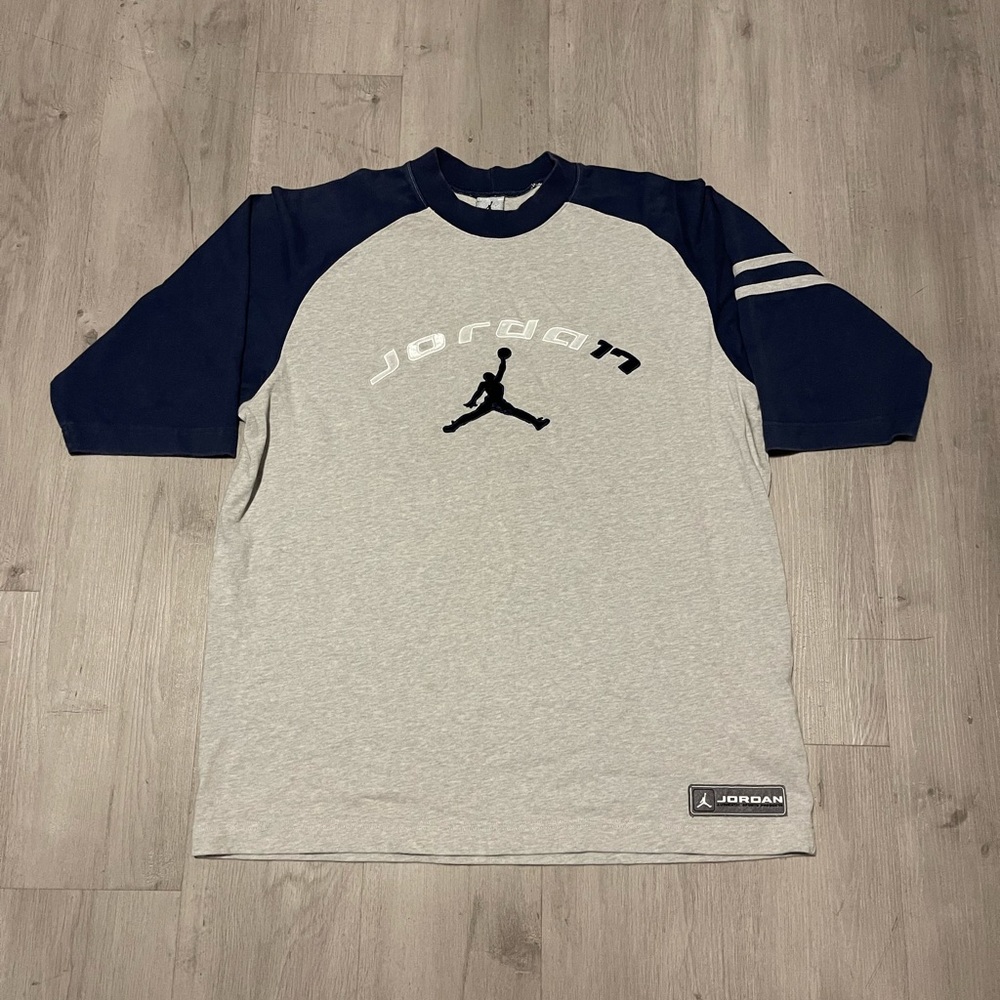 Vintage Air Jordan Nike Warm Up Short Sleeve Pullover Sweatshirt